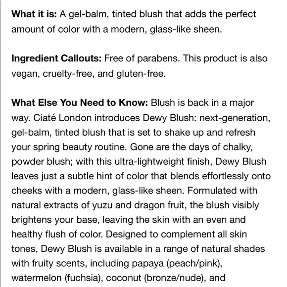 Ciate London Dewy Blush Glossy Cheek Tint - Picture 4 of 4